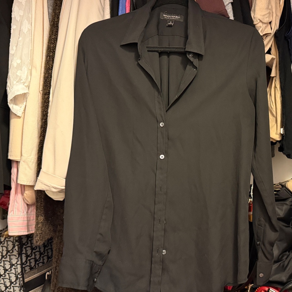 Banana Republic black Button-Up Shirt